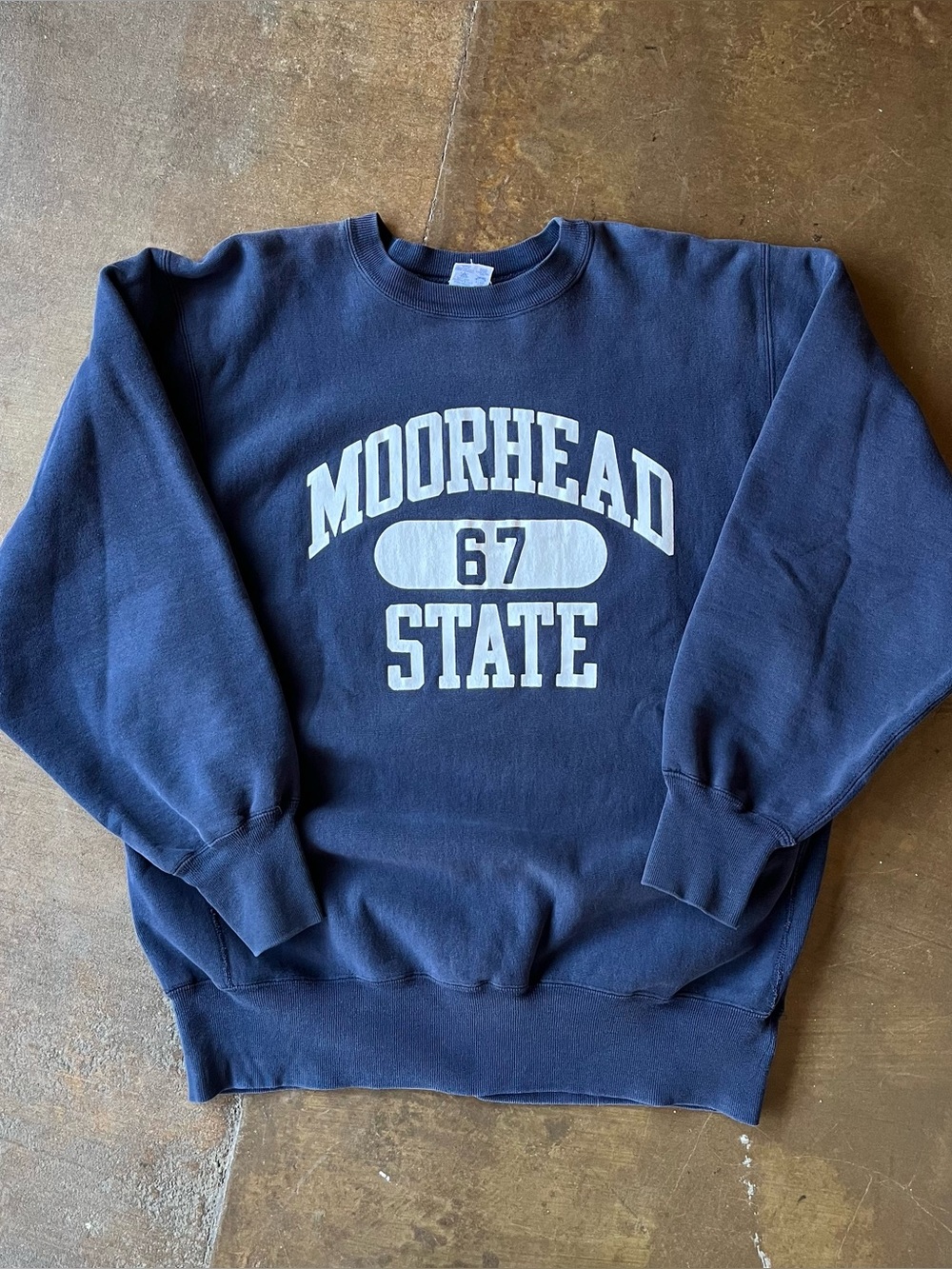 Champion Reverse Weave Vintage 90s Moorhead State 67 More Head Crewneck 2XL 2X